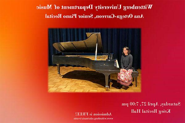 Student Artist Recital Flyer