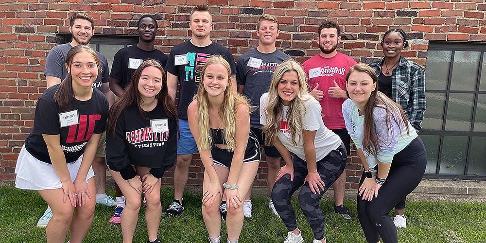 New Residence Hall and Woodlawn Hall RA Group Photo