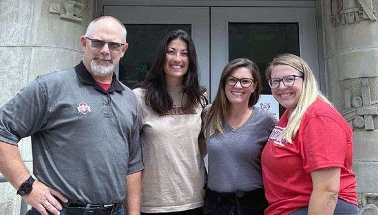 Jenifer Locke with colleagues