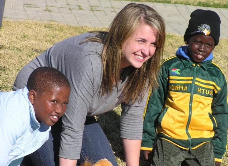 Orphans with Wittenberg Student