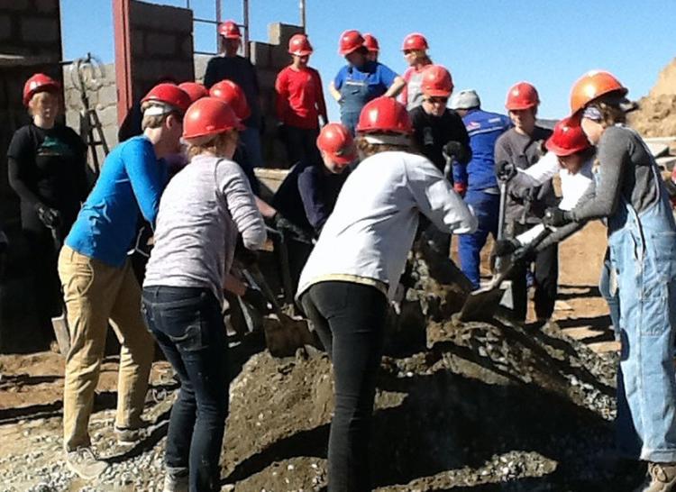 Students at Work in Lesotho